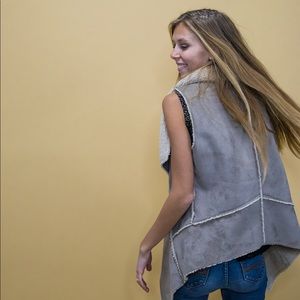 Suede vest